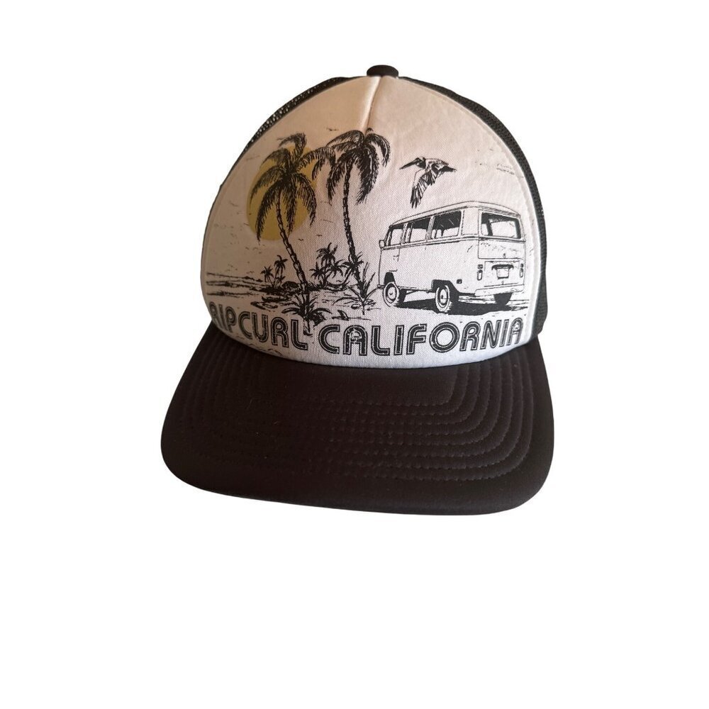 Rip Curl California‎ Trucker Hat With Mesh Back & Adjustable Snap Closure